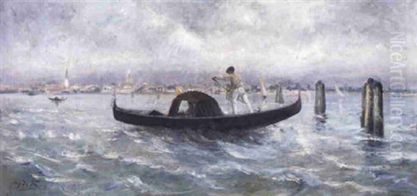 Gondel In De Lagune Van Venetie - view 1