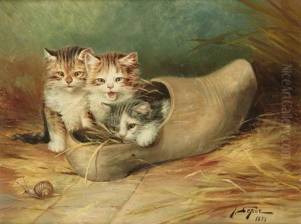 Trois Chatons Dans Un Sabot - view 1