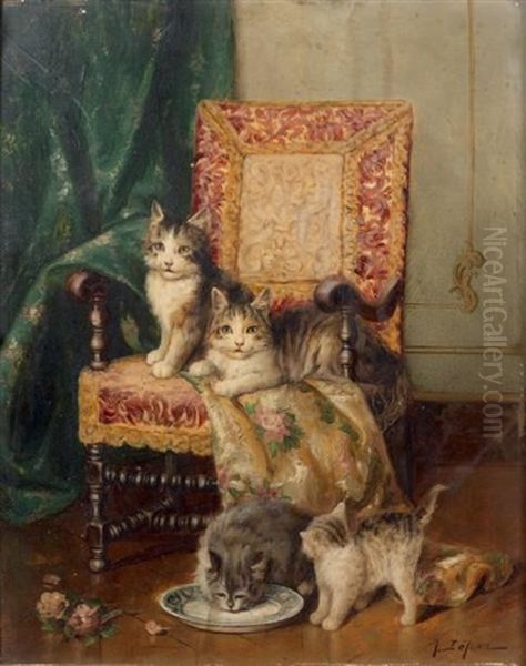 Quatre Chats Et Un Fauteuil - view 1