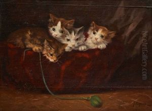 Le Panier Aux Chatons by Jules Leroy