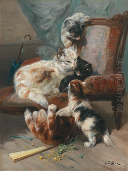 Spielende Katzen - view 1