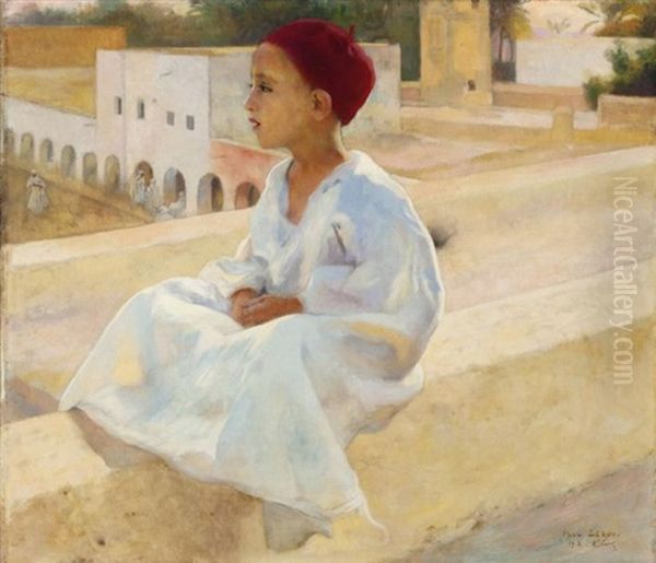 Jeune Garcon Sur La Terrasse - view 1
