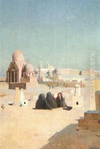 Femmes Devant Le Tombeau Des Califes - view 1
