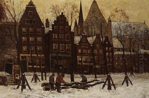 Noordermarkt, Amsterdam by Henri Van Lerven