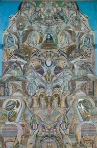 Composition Symbolique - L'enigme Des Siecles by Augustin Lesage