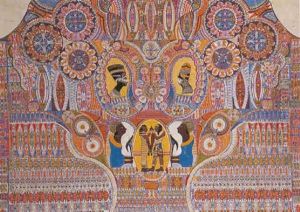 Couple Royal - Nefertiti Et Akhenaton by Augustin Lesage