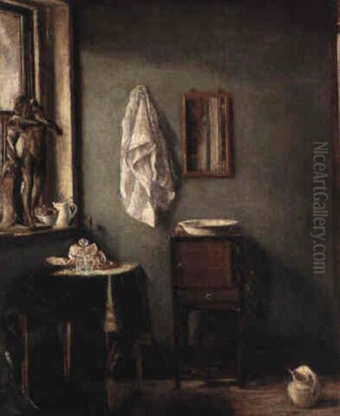 An Artist's Studio With A Statue Of Hercules After The Antique - view 1