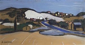 Paysage Provencal by Alfred Lesbros