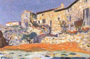 Paille Devant La Maison by Alfred Lesbros
