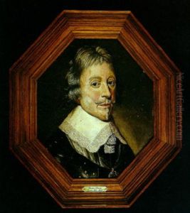 A Portrait Of A Gentleman With A Lace Collar by Paulus Lesire
