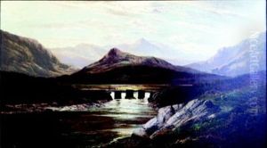 A Highland Bridge by Charles Leslie