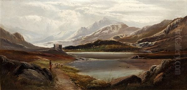 Highland Loch Scene (+ Another Similar; Pair) - view 1