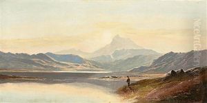 Angler Im Schottischen Hochland