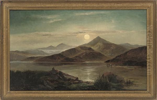 Harvest Moon, Bala Lake, North Wales - view 1