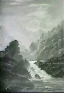 The Falls Of Glomach, Rosshire, N. Britain by Charles Leslie