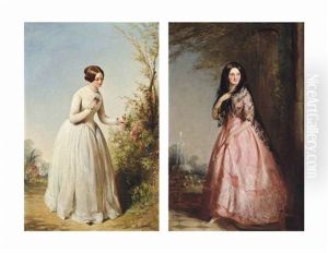 An Allegory Of Virtue; An Allegory Of Vice (pair) by Charles Robert Leslie