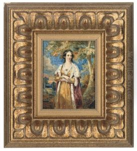 Portrait Of Queen Victoria In A Garden Portrait Of Queen Victoria In A Garden