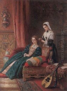 Preparing For The Ball by Charles Robert Leslie