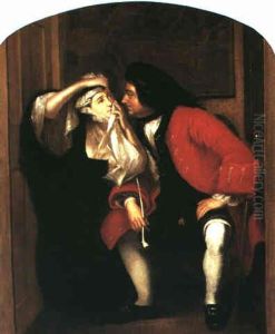 A Scene From "tristram Shandy" - Uncle Toby And The Widow   Wadman
