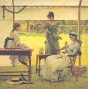 The Garland by George Dunlop, R.A., Leslie