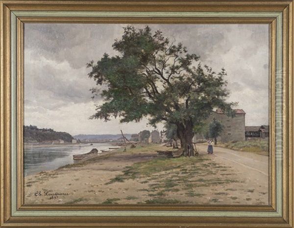 Vue De La Saone A Caluire - view 1