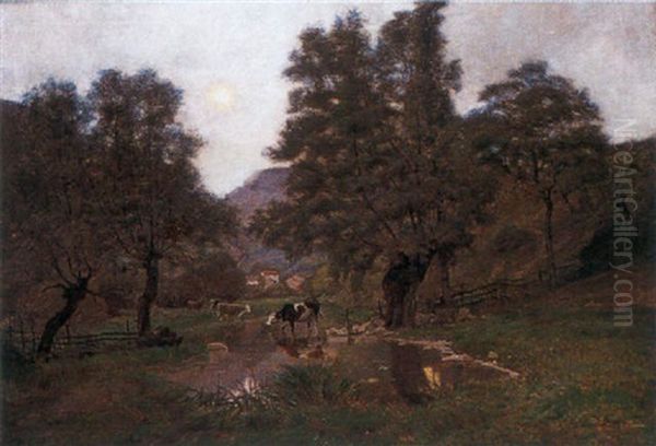 Vaches A La Mare - view 1