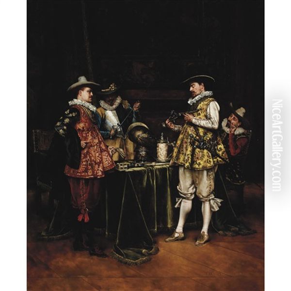 Cavaliers In An Interior - view 1