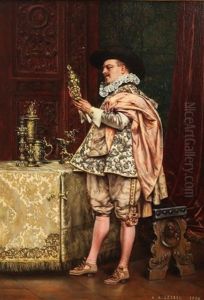 The Connoisseur by Adolphe Alexandre Lesrel