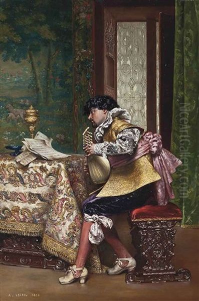The Mandolin Player - view 1