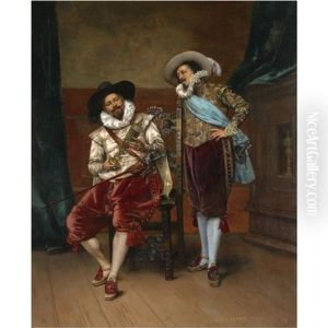 Les Cavaliers by Adolphe Alexandre Lesrel