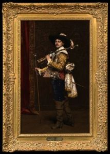 A Dashing Cavalier by Adolphe Alexandre Lesrel
