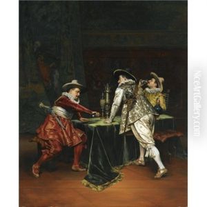 Le Dernier Coup De De by Adolphe Alexandre Lesrel