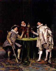 The Cavaliers by Adolphe Alexandre Lesrel