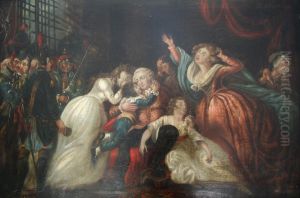 The Last Interview Of Louis Xvi With His Family by Charles Benazech