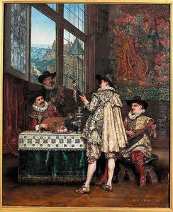 La Chanson by Adolphe Alexandre Lesrel