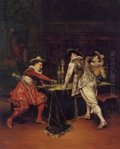 The Final Throw by Adolphe Alexandre Lesrel