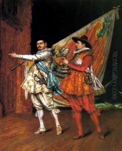 Les Deux Chevaliers by Adolphe Alexandre Lesrel