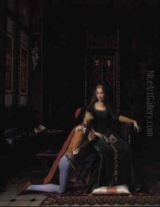 Francesca Da Rimini by Adolphe Alexandre Lesrel