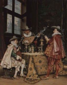 Le Trio A Cordes by Adolphe Alexandre Lesrel