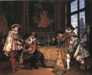 The Recital by Adolphe Alexandre Lesrel