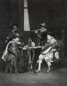 Quartet by Adolphe Alexandre Lesrel