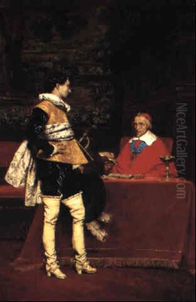 Cardinal Richelieu Giving A Letter To The Mousquetaire D'artagnan - view 1