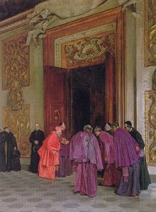 Receiving The Cardinal by Giovanni Lessi