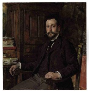 Portrait Of Doctor Paul Muller by Tito Lessi