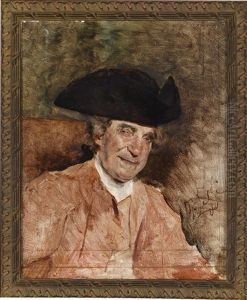 Portrait Eines Herren Mit Dreispitz by Tito Lessi