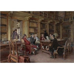 The Bibliophiles by Tito Lessi