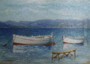 La Baie De Sainte Maxime by Ernest-Louis Lessieux