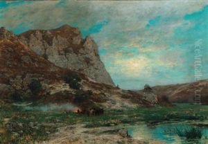 Soldiers Resting by Karl Friedrich Lessing