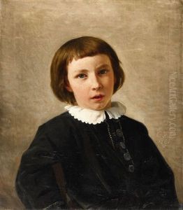 Conrad Lessing, The Artist's Son At Age Nine by Karl Friedrich Lessing