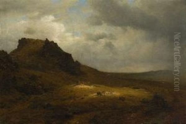 Felslandschaft Mit Ruine (im Harz?) - view 1